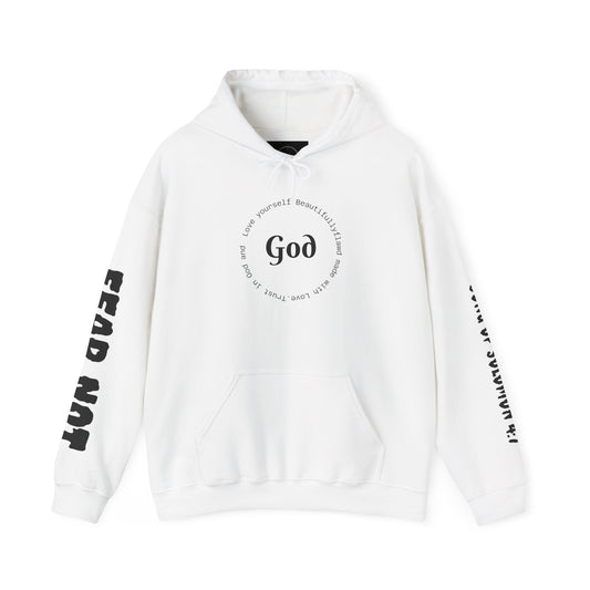 Inspirational Unisex Hooded Sweatshirt | Fear Not Design | Motivational Apparel, Casual Wear, Gift for Believers, Spiritual Hoodies